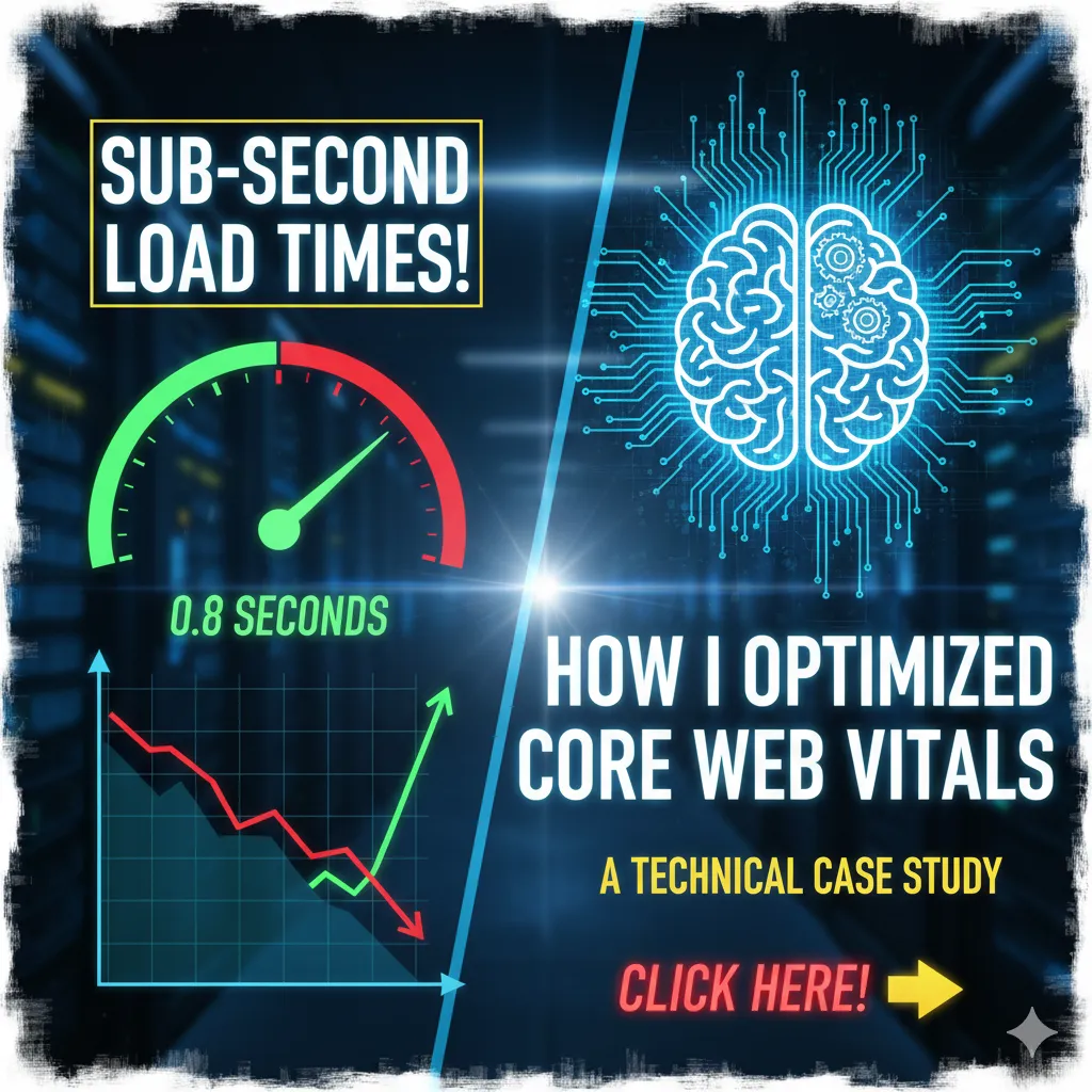 Core Web Vitals dashboard showing improved performance metrics